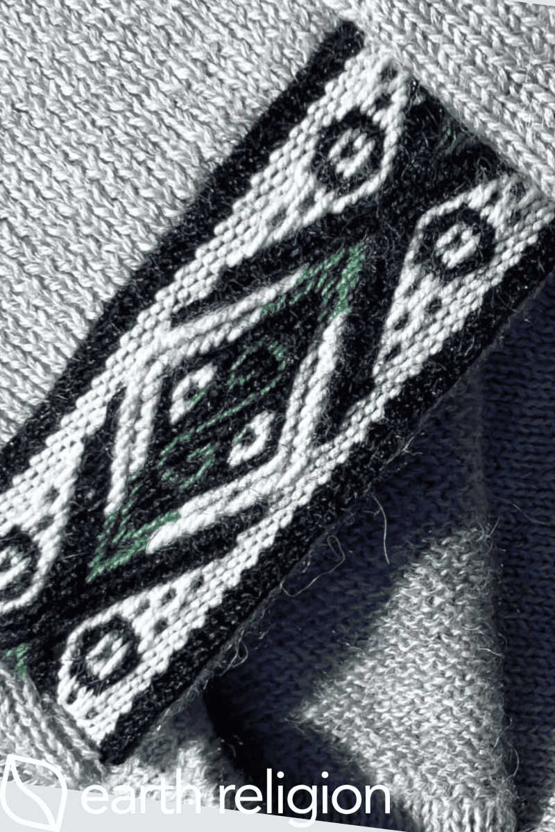 Incredibly detailed hoodie from Paka Apparel. Showing intricate Inca designs.